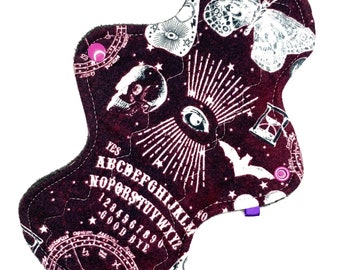 Reusable Cloth Menstrual Pad Period Pad Ecofriendly Pad Postpartum Pad Incontinence Pad Cloth Pad Custom Style Ouija Witch Third Eye