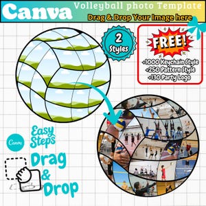 Strandvolleyball-Fotocollage, Beachvolleyball-Panel-Vorlage, bearbeitbare Beachvolleyball-Vorlage, Beachvolleyball-Oberschule, Beachvolleyball-Canva-Vorlage
