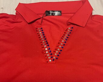 Rhinestone Golf Tank top