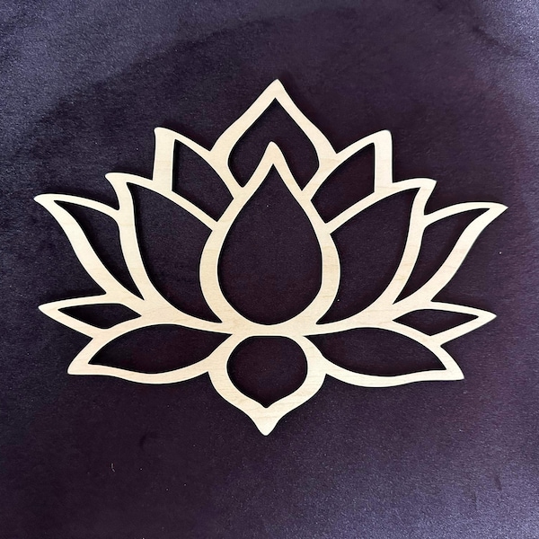 Lotus Flower  - wood cutout