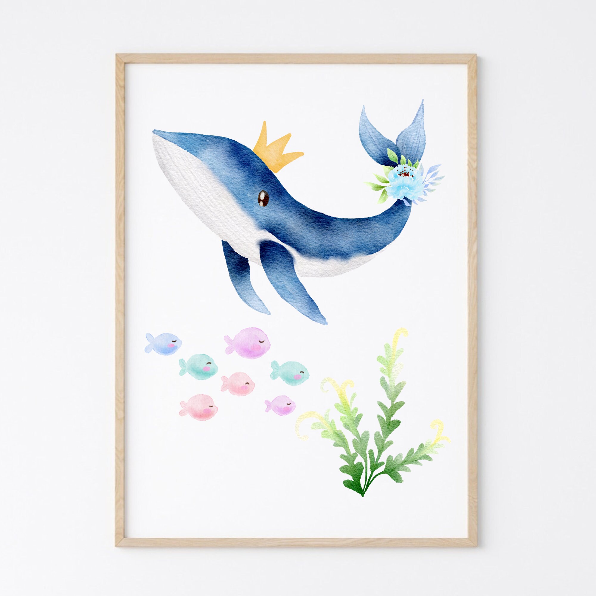 Under the Sea Nursery Prints Sea Animal Wall Art Sea Themed - Etsy