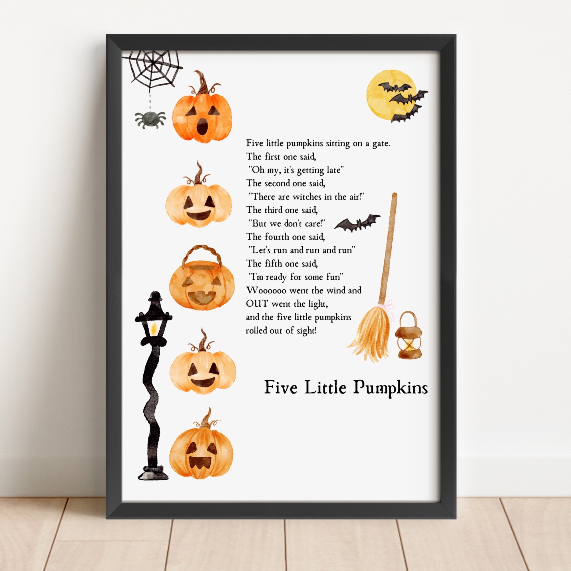 5-little-pumpkins-art-print-etsy for Free Printable Five Little Pumpkins Sitting On A Gate Printable 5 Little Pumpkins Art Print - Etsy for Free Printable Five Little Pumpkins Sitting On A Gate Printable