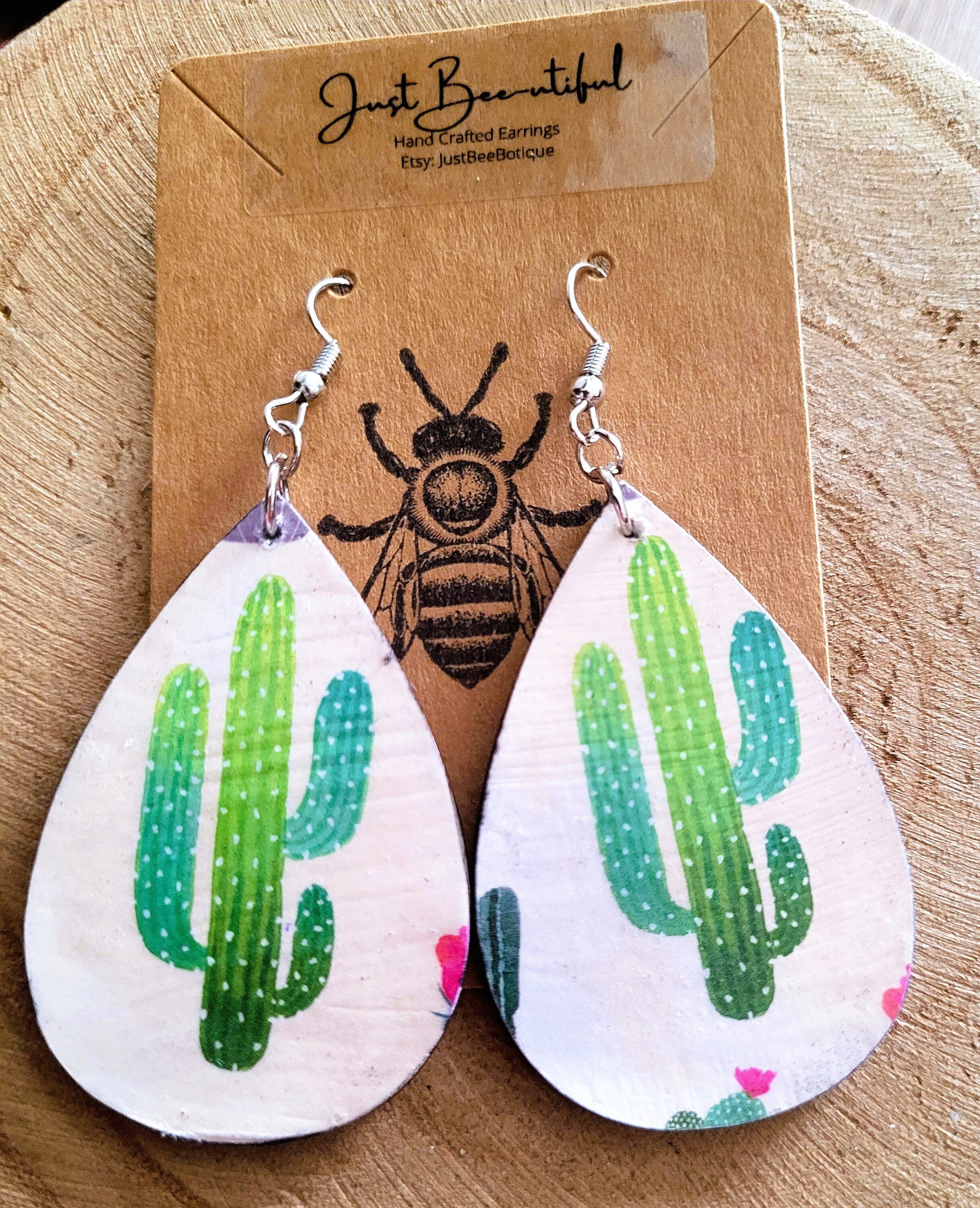 Etsy cactus earrings deals