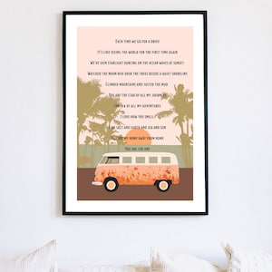 Van Life, Vanlifers Love Poem, Poster Print, Digital Download, A3