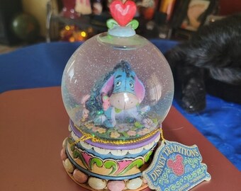 Disney Traditions Eeyore "Gloom to Bloom" Water Globe