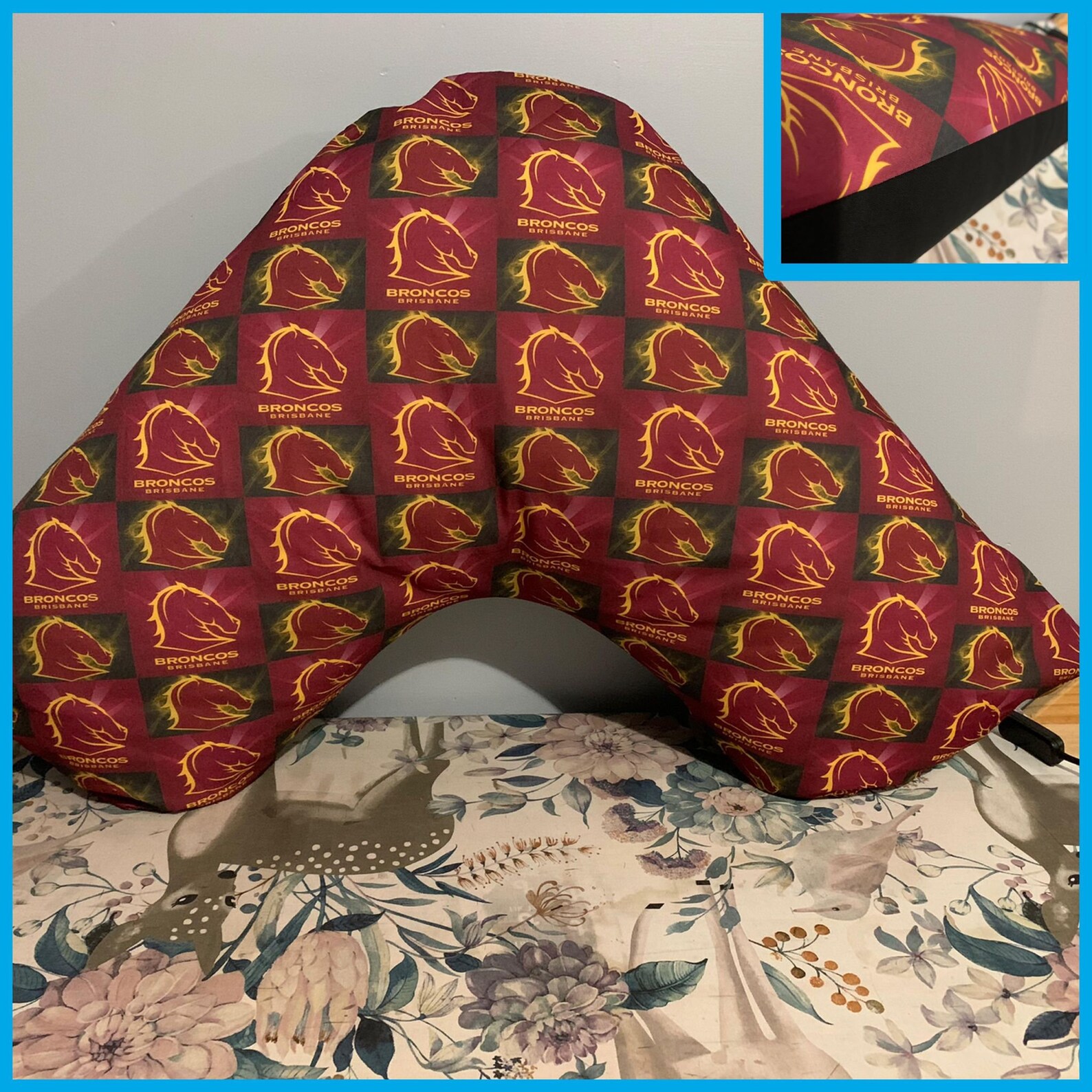 Boomerang Pillowcase Pillow Cover Football Teams Etsy Australia