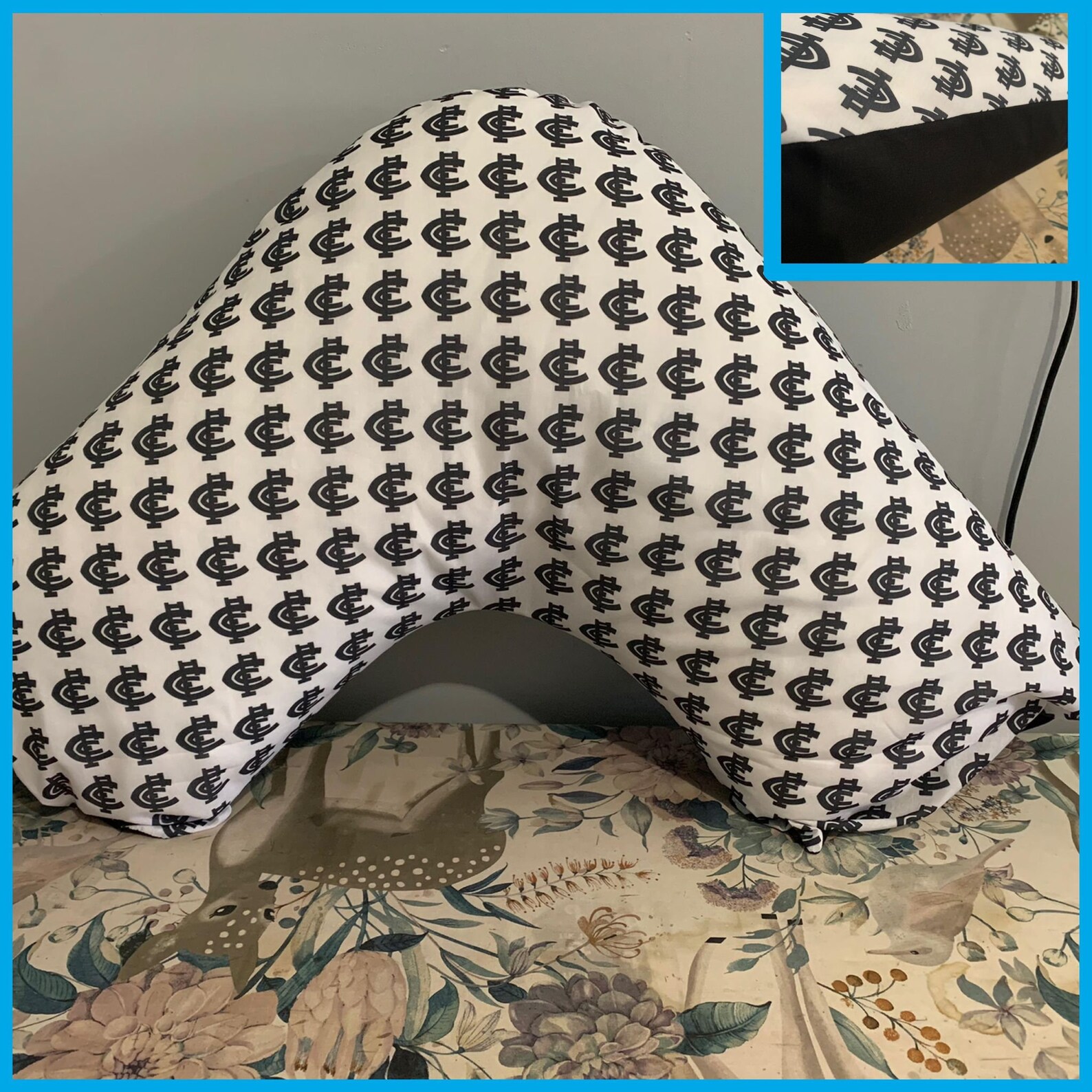 Boomerang Pillowcase Pillow Cover Football Teams Etsy Australia