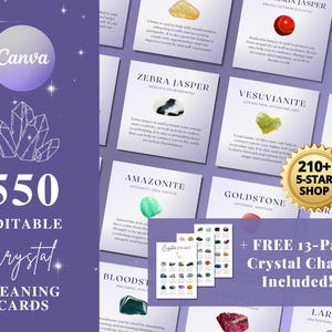 550 cartes de signification cristal, guérison par les cristaux, signification des cristaux, signification de la pierre imprimable, signification des pierres précieuses, magie du cristal, signification du quartz