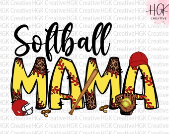 Softball Mama PNG, Softball Mama png, Softball Game Day png, Sublimation Design, Sport Mama Shirt