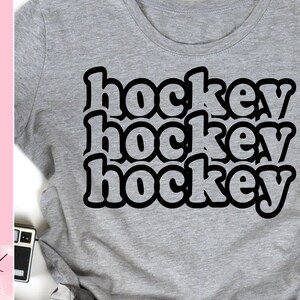 Hockey SVG, Sports mama tshirt, Game day sweatshirt, Hockey mom shirt, Cricut cut file