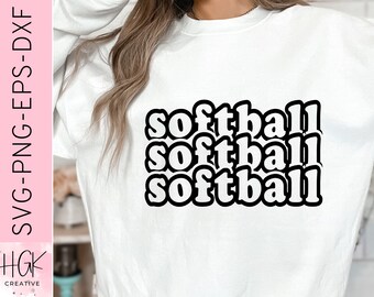 Softball SVG PNG, Softball shirt, Cricut cut file, Softball cut file, softball mom Shirt svg, Silhouette
