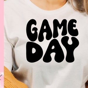 SVG de dia de jogo, SVG de futebol, SVG de esportes de outono, camisa de dia de jogo, moletom esportivo