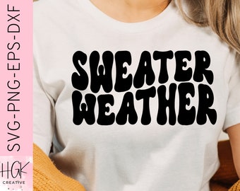 Sweater weather SVG, Autumn SVG, Retro Fall shirt SVG, Cozy vibes svg, Pumpkin season tshirt, Thanksgiving t-shirt, Hello fall saying svg