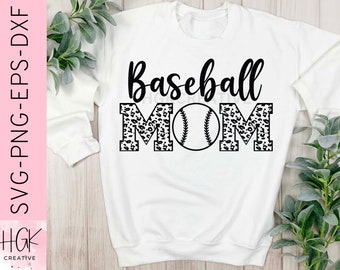 Baseball Mom SVG, Baseball mama shirt, Game day SVG, Sports mama tshirt