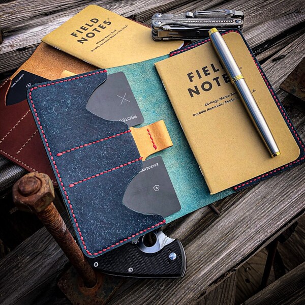 Leather Field Notes Etsy