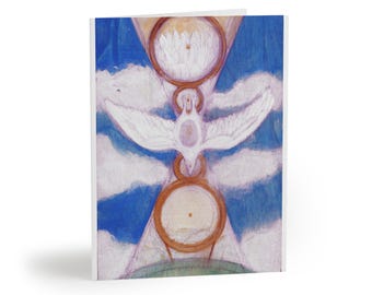 Greeting cards (8, 16, and 24 pcs) &quot;May Peace be with you&quot; Peace Spirit w/word cartes de voeux Collection Esprit de paix Omnimana Creation