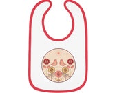 Baby Contrast Trim Jersey Bib