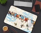Desk Mat birds on a line bird on a branch birds of love St-Valentine's everyday beauty decor