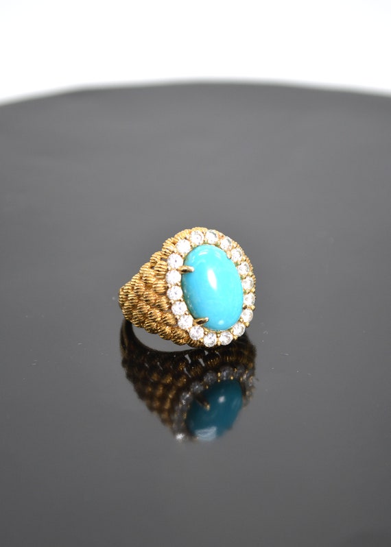 VINTAGE**Spectacular**Gorgeous Woven Band Turquois