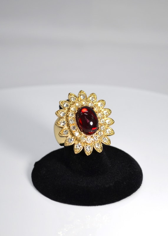 VINTAGE Arnold SCAASI Runway Couture Ring - image 1