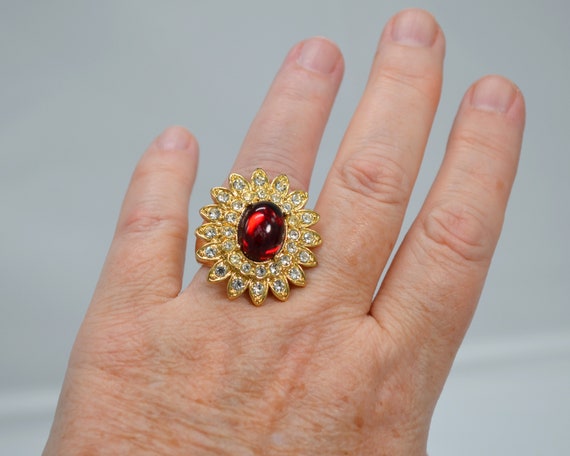 VINTAGE Arnold SCAASI Runway Couture Ring - image 5