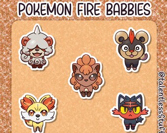 Pokemon Fire Babbie Sticker
