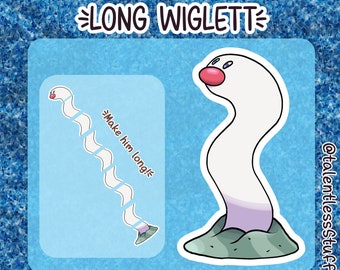 Pokemon Wigglett Long Sticker