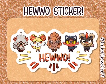 Pokemon "HEWWO!" sticker