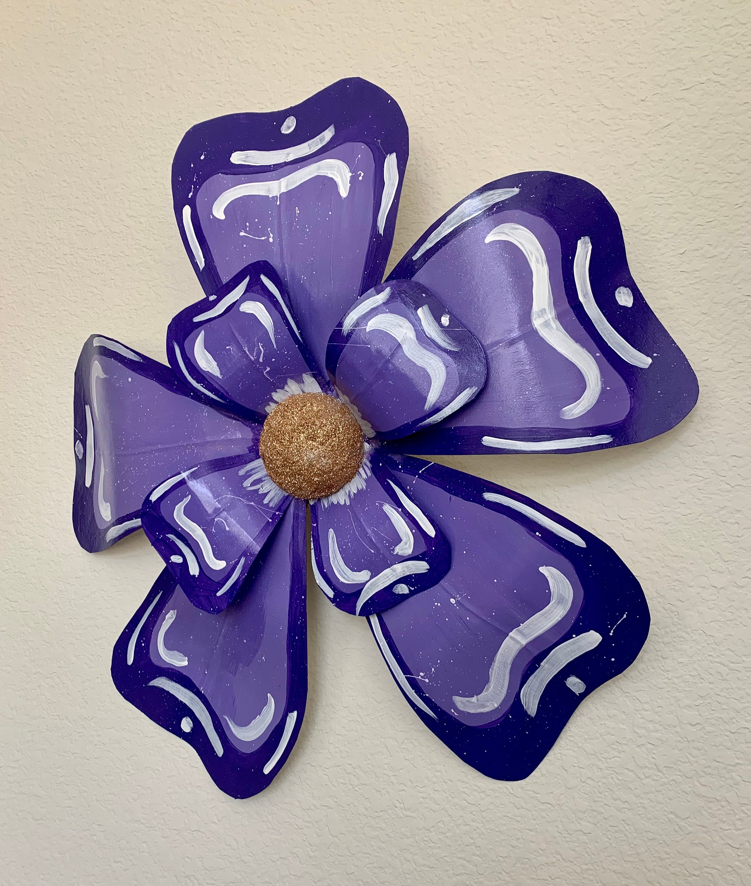 Purple and Gold Mardi Gras Float Flower Etsy