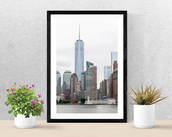 New York City, Art Print, New York, Cityscape, Photography, Wall Art, Waterfront, City, Travel, Architecture, Photo, Picture