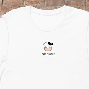 VEGAN Unisex t-shirt, EAT PLANTS vegan t-shirt,  vegetarian shirt,  animal lover t-shirt, vegan gift, animal rights t-shirt, lifestyle tee