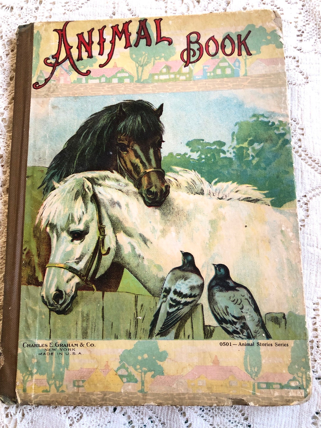 1920s Childrens Animal Book Hardcover Vintage Book for Etsy