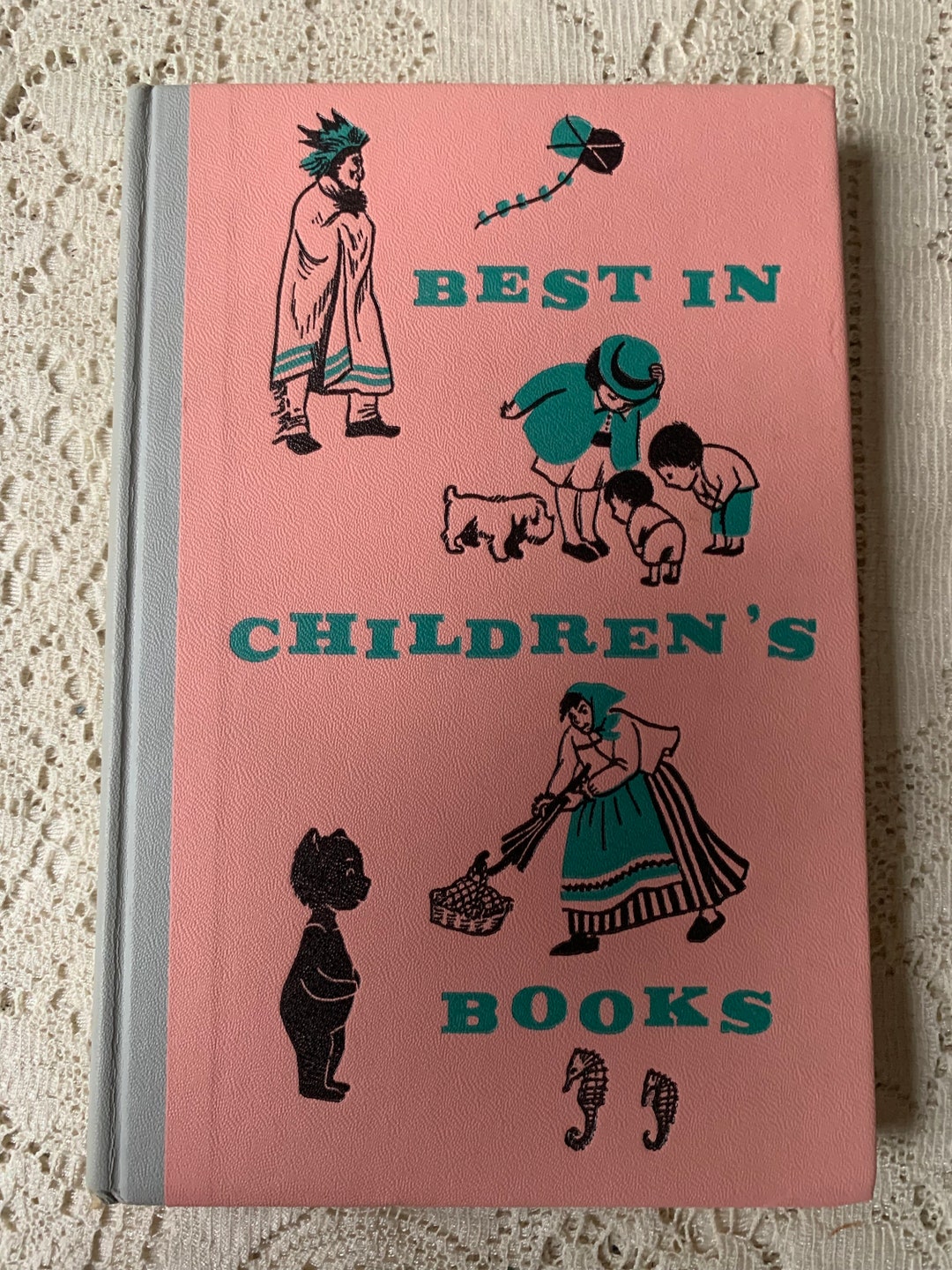 1960 Best in Childrens Books Vintage Hardcover Book Great for Junk