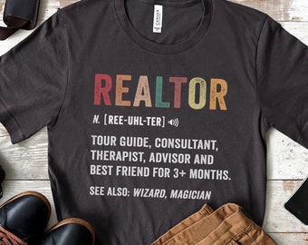 Real Estate Agent Tee, Realtor Marketing T-Shirt, Real Estate Marketing Shirt,Realtor Tee, Gift for Realtor, Realtor Definition T-Shirt