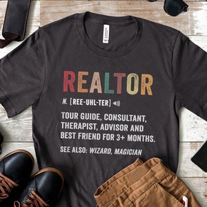 Camiseta de agente inmobiliario, camiseta de marketing de agentes inmobiliarios, camisa de marketing inmobiliario, camiseta de agente inmobiliario, regalo para agente de bienes raíces, camiseta de definición de agente de bienes raíces