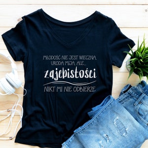 Polish T-shirt,  Women&#39;s Shirt in Polish, Funny Polish Tee for Her, Gift Shirt for Polish Woman, Polish Woman Tee