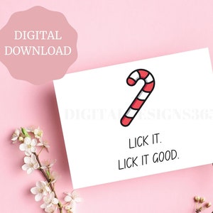 Printable Christmas Card, Adult Humor Card, Funny Christmas Card, Rude Christmas Card, PRINTABLE card, Dirty Christmas Card