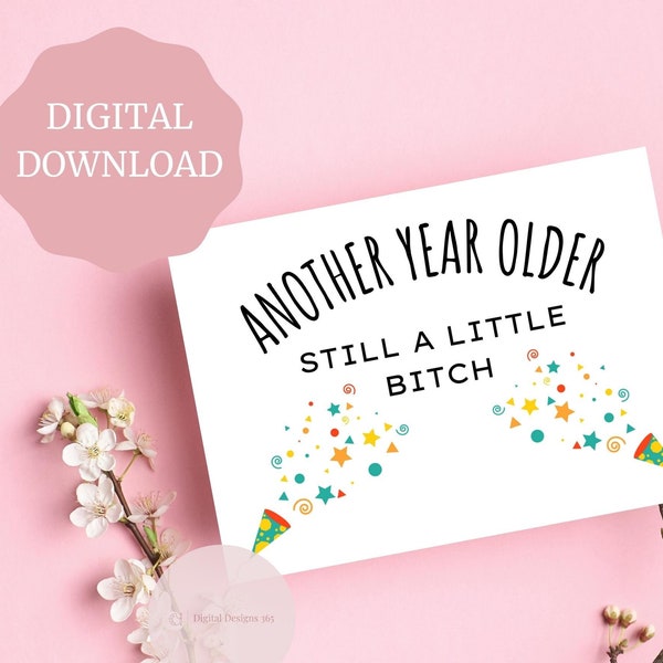 Brother Sister birthday card, Funny Birthday Card, Sister birthday card, Birthday card for sibling, Printable Birthday Card