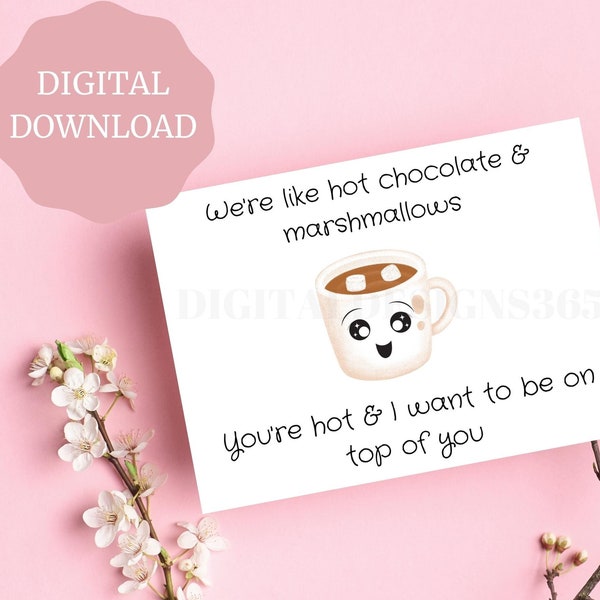 Naughty Anniversary Card, Naughty Birthday Card for Him, Naughty Card, Valentine's Card, PRINTABLE card, Digital Download