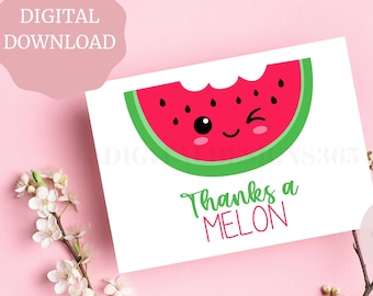 Pun Thank You Card Printable, Funny Thank You Card, Thank You Card for Wedding, Thank You Card Printable, Digital Download