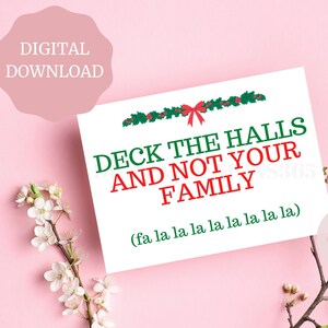 Biglietto di auguri divertente stampabile, biglietto di Natale divertente, biglietto festivo divertente, biglietto stampabile per Natale, vacanza con download digitale