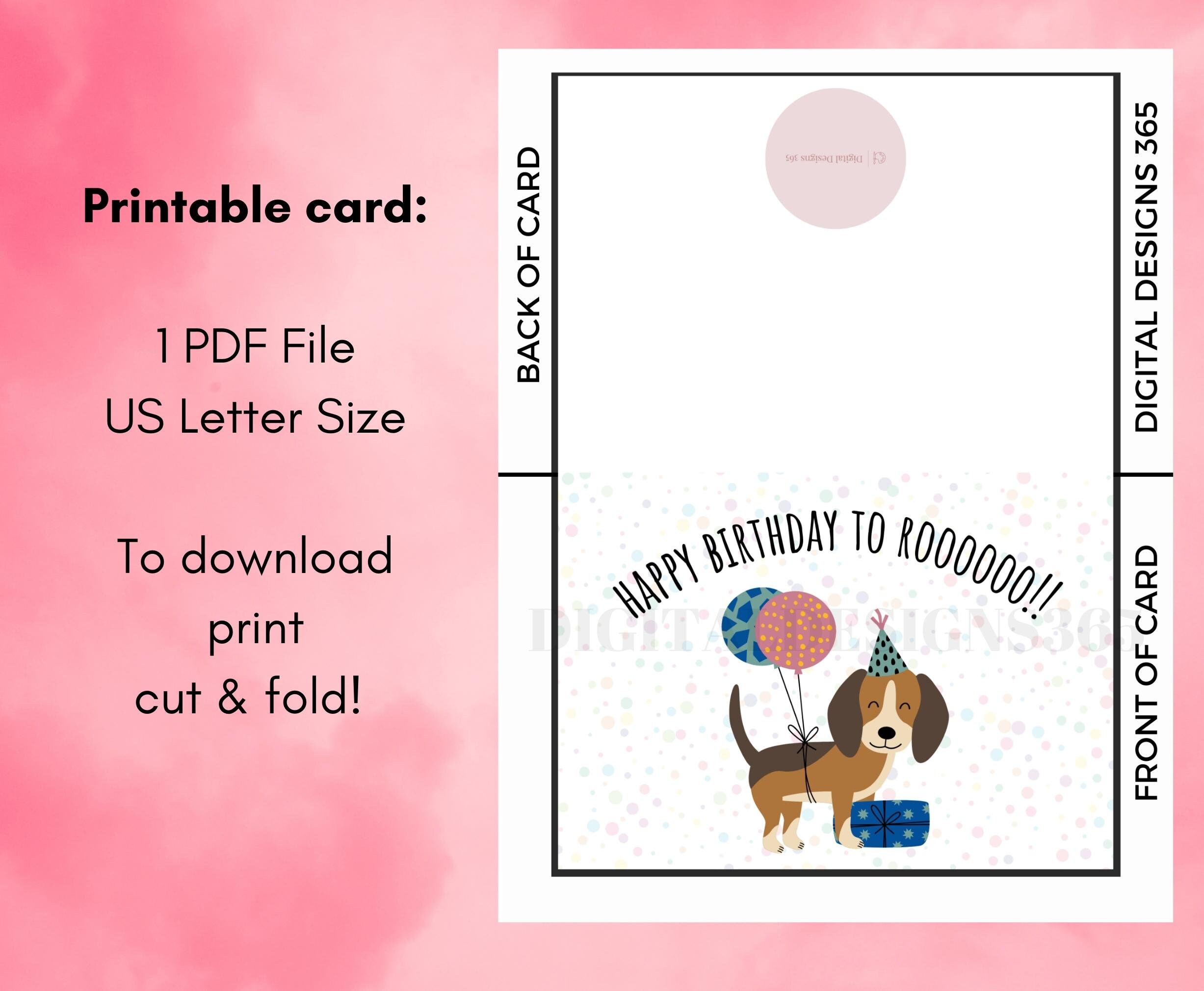 Cute Dog Birthday Card, Best Friend Birthday Card, Dog Mom, Dog Dad ...