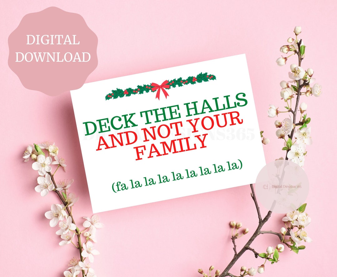Funny Holiday Card Printable Funny Christmas Card Funny - Etsy