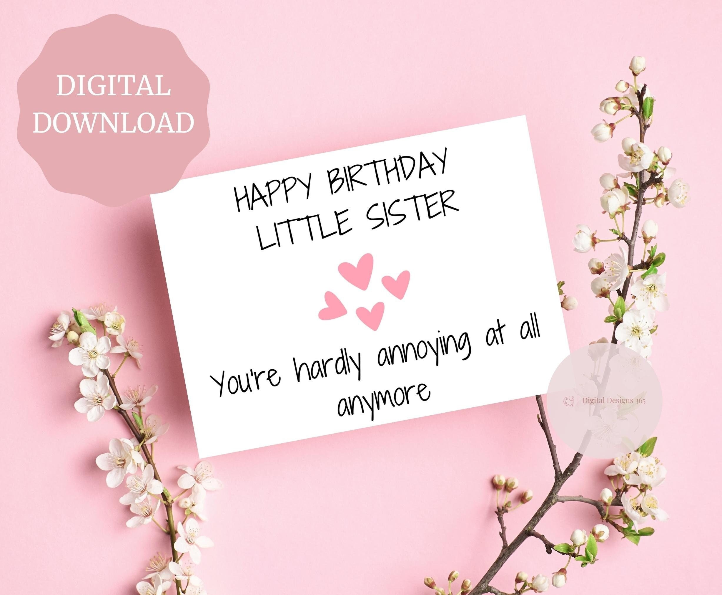 Happy Birthday Little Sister Gif - foy3957