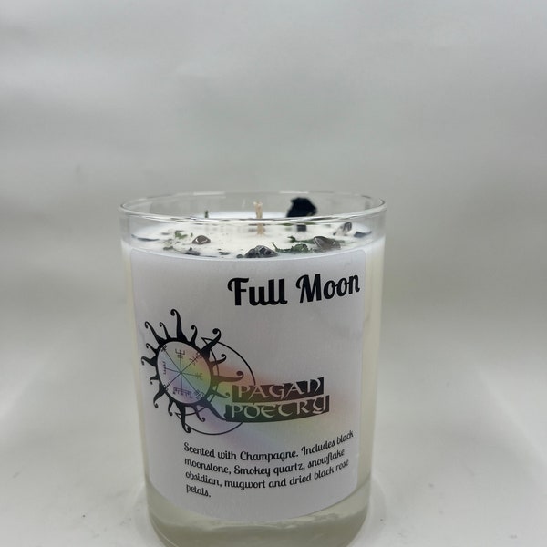 Intention Candle- FULL MOON (champagne)