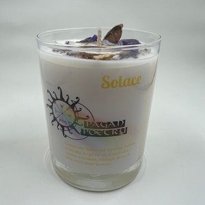Intention Candle -SOLACE- Lavender and lemon