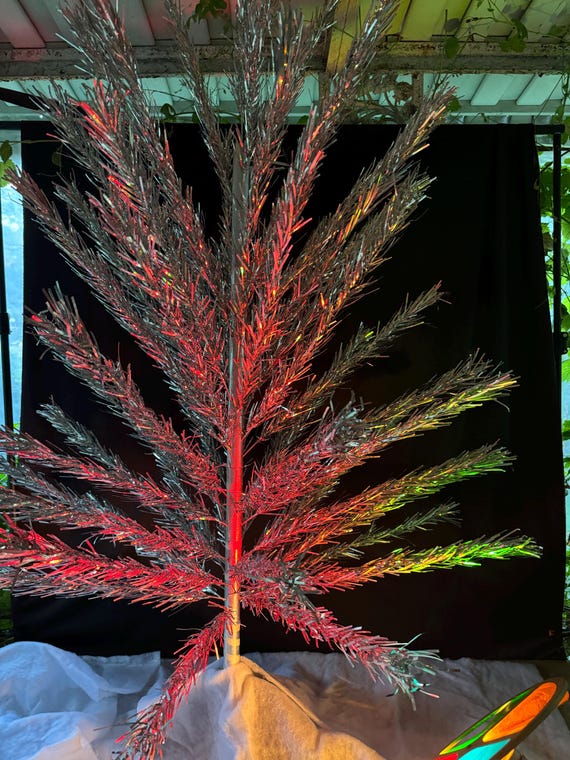 ヴィンテージ 6 フィート ステンレス アルミ クリスマス ツリー