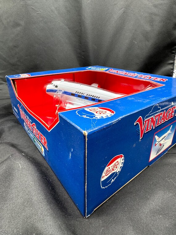 NIB ~ Vintage Pepsi-cola Express Flyer, Commercial Airliner, Die