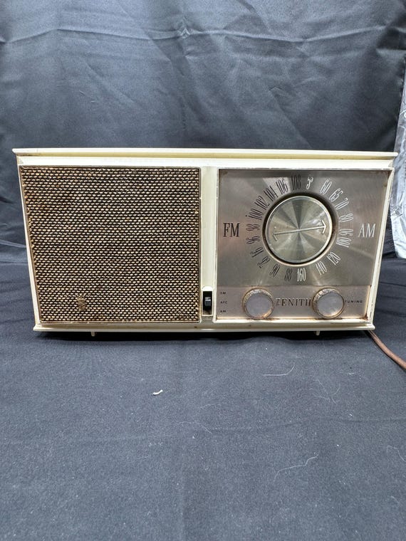 Vintage 1950's Zenith AM/FM Radio Model S-64184 Works - Etsy