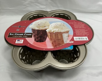 Nordic Ware Eistüte Cupcake Formen, Aluminiumguss, kommerzielle Nutzung